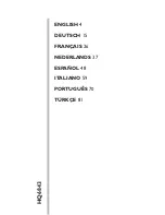 Philips HQ6843 User Manual preview