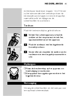 Preview for 43 page of Philips HQ6854 User Manual