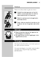 Preview for 45 page of Philips HQ6879 User Manual