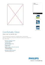 Philips HQ7120 Specification Sheet предпросмотр