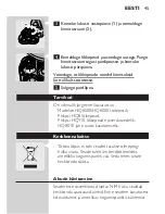 Preview for 43 page of Philips HQ7150 User Manual