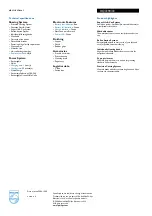 Preview for 2 page of Philips HQ7290 Specifications