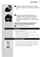 Preview for 77 page of Philips HQ7300 User Manual