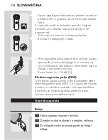 Preview for 116 page of Philips HQ7300 User Manual