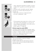 Preview for 147 page of Philips HQ7310 User Manual