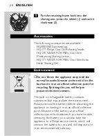 Preview for 18 page of Philips HQ7760 User Manual