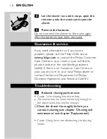 Предварительный просмотр 10 страницы Philips HQ7820 User Manual