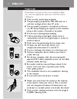 Preview for 2 page of Philips HQ8160CC User Manual