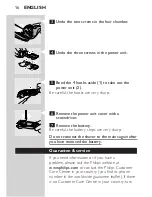 Preview for 14 page of Philips HQ8160CC User Manual