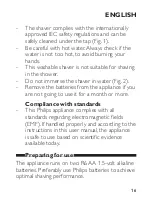 Preview for 21 page of Philips HQ904 User Manual