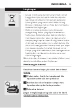 Preview for 23 page of Philips HQ9090 User Manual