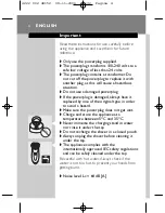 Preview for 2 page of Philips HQ9160 User Manual