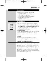 Preview for 13 page of Philips HQ9160 User Manual