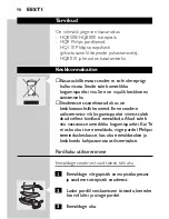 Предварительный просмотр 96 страницы Philips HQ9170 User Manual