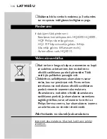 Предварительный просмотр 114 страницы Philips HQ9170 User Manual