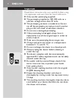 Предварительный просмотр 2 страницы Philips HQ9190CC/20 User Manual