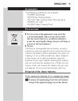 Preview for 17 page of Philips HQ9190CC2 User Manual