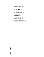 Preview for 1 page of Philips HQC281 User Manual