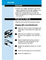 Preview for 2 page of Philips HQC442 User Manual