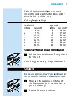 Preview for 3 page of Philips HQC442 User Manual