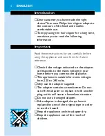 Preview for 2 page of Philips HQC483 Directions For Use Manual