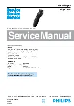 Philips HQC484 Service Manual preview