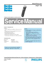 Preview for 1 page of Philips HQT764 Service Manual