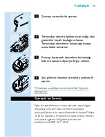 Preview for 73 page of Philips HQT784 User Manual