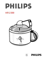 Philips HR 2300 User Manual preview