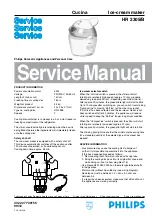 Предварительный просмотр 1 страницы Philips HR 2305/B Service Manual