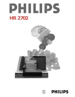 Предварительный просмотр 1 страницы Philips HR 2702 Operating Instructions Manual