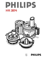 Philips HR 2874 Operating Instructions Manual preview