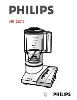 Preview for 1 page of Philips HR 2875 User Manual