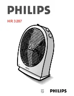 Предварительный просмотр 1 страницы Philips HR 3287 Operating Instructions Manual