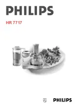 Предварительный просмотр 1 страницы Philips HR 7717 Operating Instructions Manual