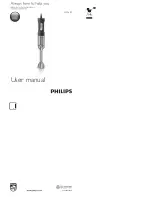 Preview for 1 page of Philips HR1689 User Manual