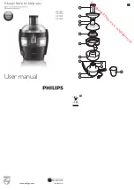 Philips HR1832 User Manual preview