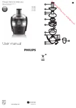 Preview for 1 page of Philips HR1832 User Manual