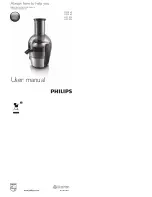 Preview for 1 page of Philips HR1855 User Manual