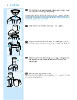 Preview for 8 page of Philips HR1861 Aluminium Collection Instructions For Use Manual