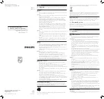 Philips HR2113 Important Information Leaflet preview