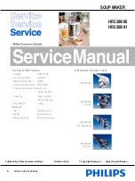 Philips HR2200/80 Service Manual preview