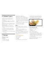 Preview for 8 page of Philips HR2304 Recipe Book