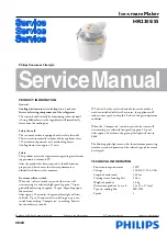 Philips HR2305/55 Service Manual preview