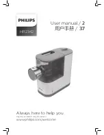 Philips HR2342 User Manual preview