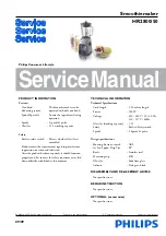 Philips HR2800/50 Service Manual preview