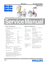 Preview for 1 page of Philips HR7755/01 Service Manual