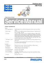 Philips HR7772/00 Service Manual preview