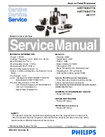 Philips HR7776 Service Manual preview