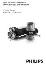 Philips HS840/16 Important Information Manual preview